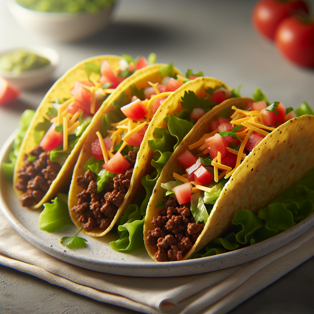 Delicious Beef Hard Shell Tacos recipe - Main Course dish with family-friendly, comfort food, quick