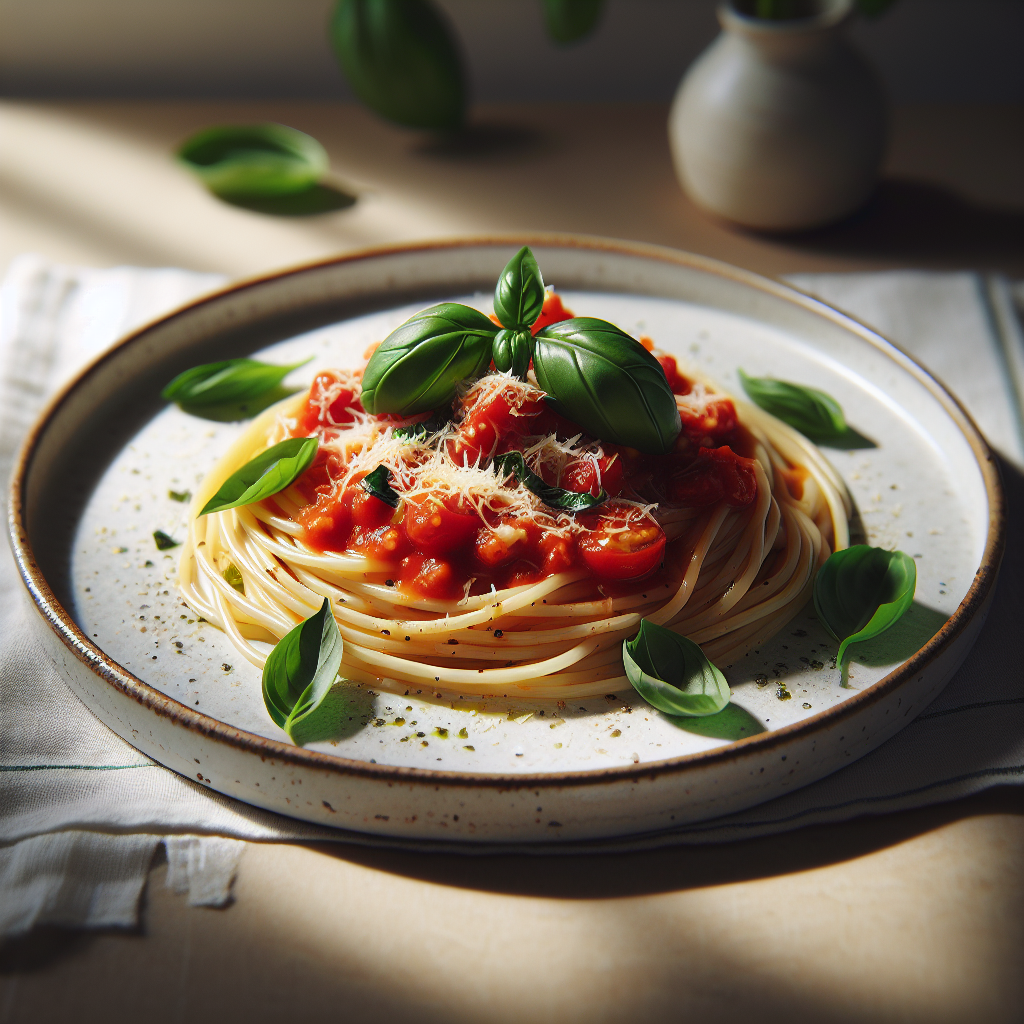 Delicious Pasta al Pomodoro recipe - Main Course dish with quick, family-friendly, comfort food